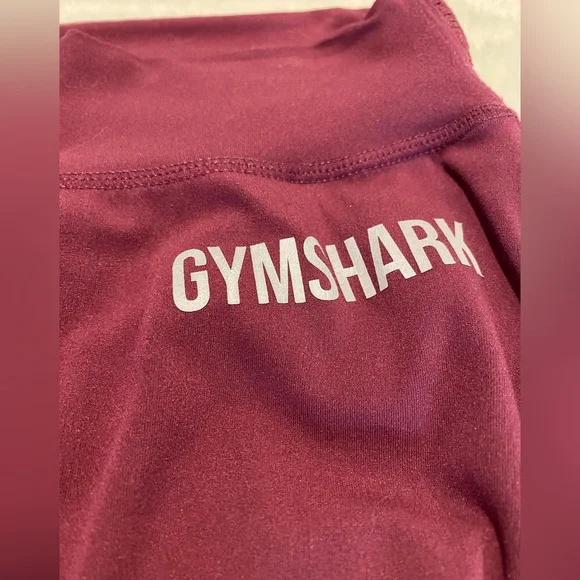 Gymshark Geo Mesh Leggings--Size SMALL- Wine - Picture 4 of 6